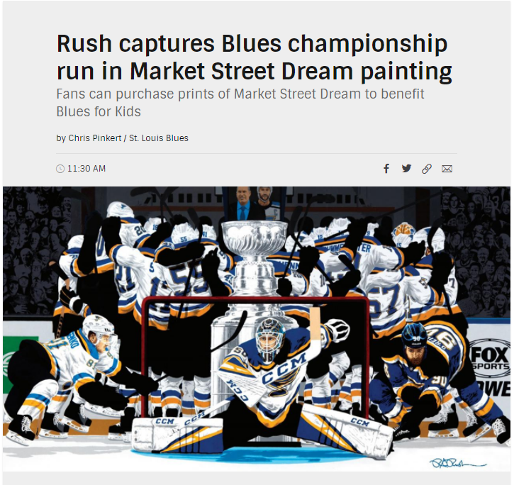 What does r/hockey think of my St. Louis Blues Painting? : r/hockey