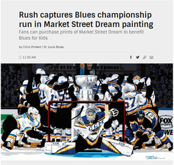 Rick Rush's Market Street Dream Featured on the NHL Website